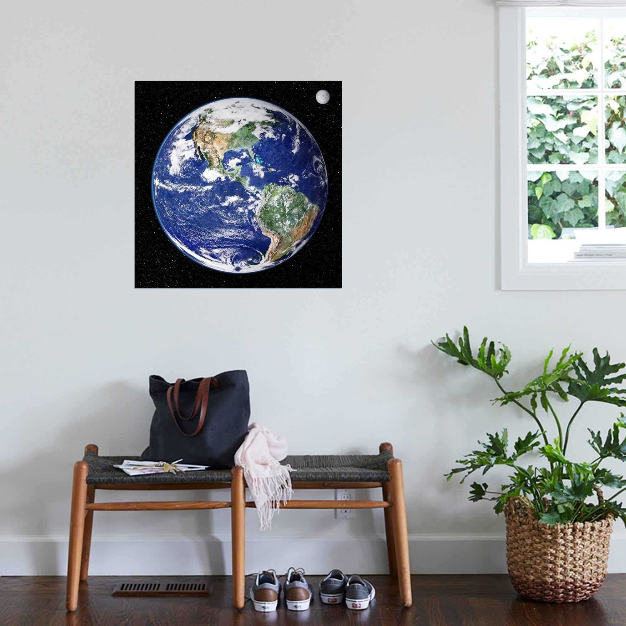 Amazon.co.jp: AllPosters 壁写真プリント 宇宙からの地球、衛星画像